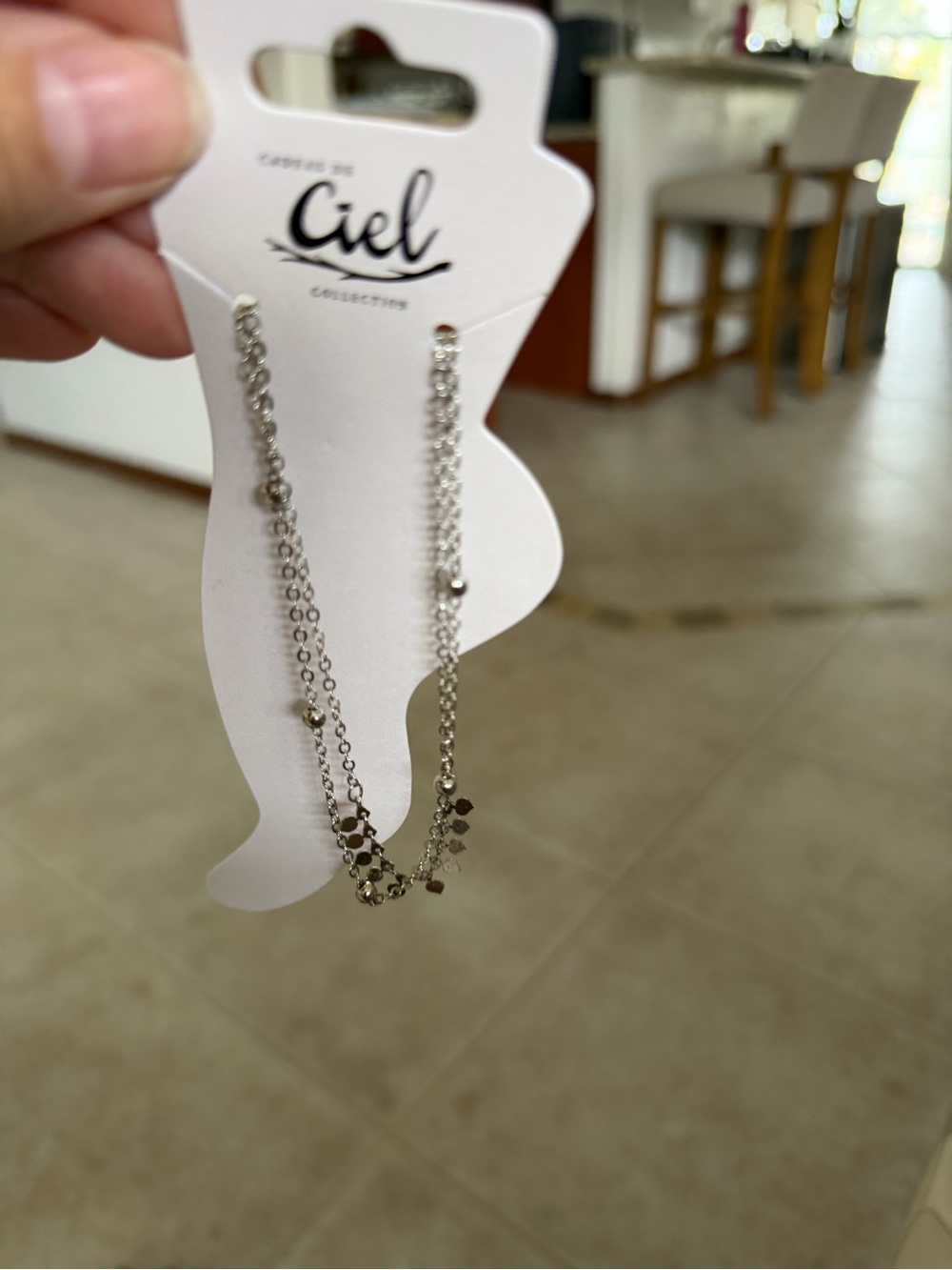 Silver Layered Chain Anklet- Silver